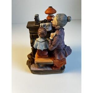 vintage Lefton‎ figurine titled "Piano Lessons," model number 7424